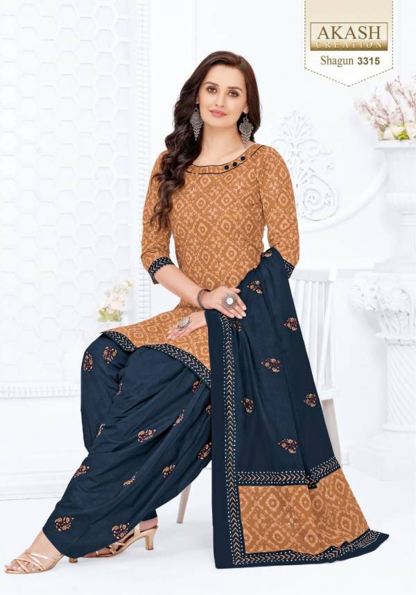 Akash Shagun 33 Cotton Printed Regular Wear Dress Material Collection